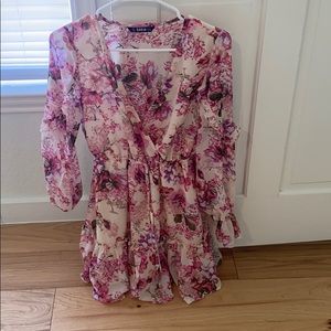 SHEIN pink floral dress